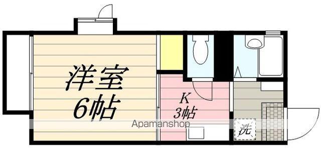 サンピア池之端(1K/2階)の間取り写真