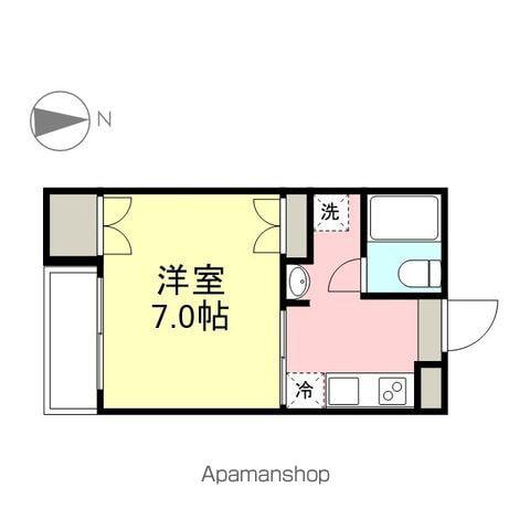 エムズ西城(1K/3階)の間取り写真