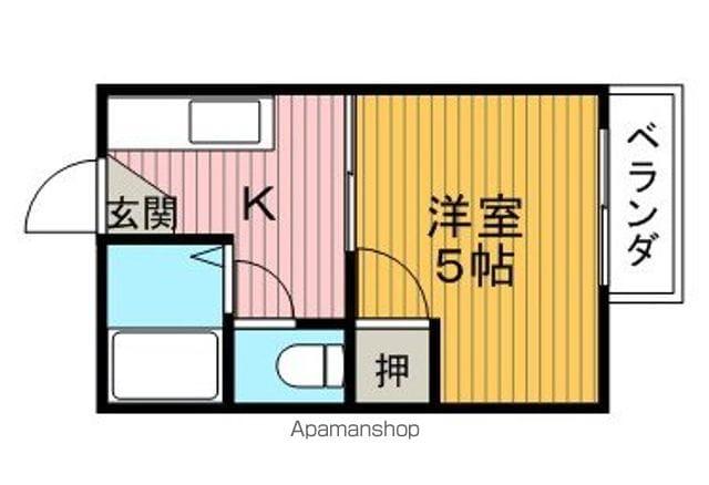 田中 ハイツ(1K/2階)の間取り写真