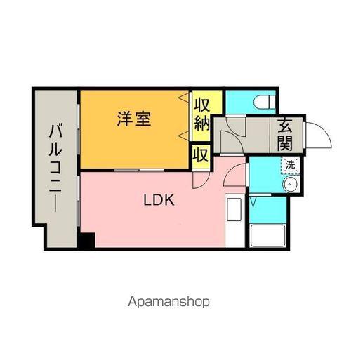 センタービレッジ本町(1LDK/7階)の間取り写真