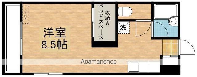 サンセットビレッジ新川A棟(ワンルーム/3階)の間取り写真