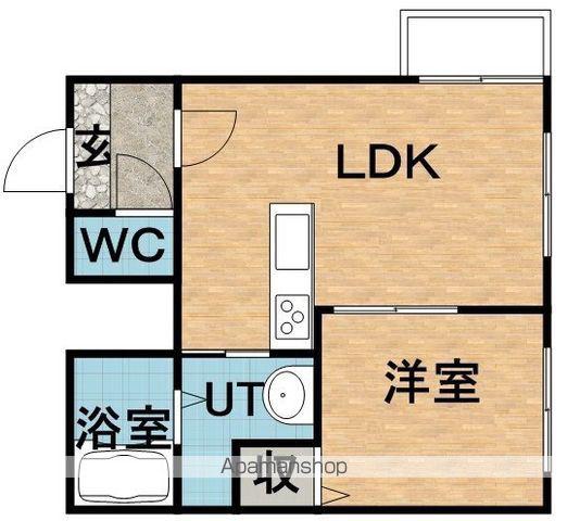 TURAN月寒1(1LDK/3階)の間取り写真