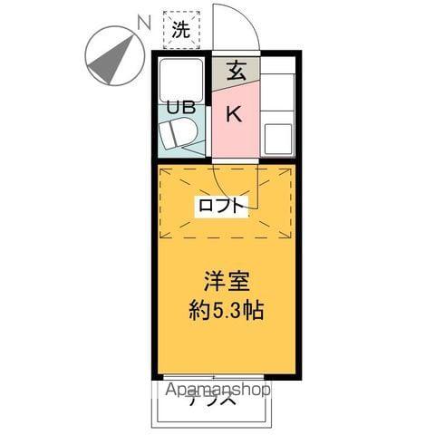 モナークハイム(1K/1階)の間取り写真