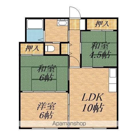 スカイハウス宮本(3LDK/1階)の間取り写真