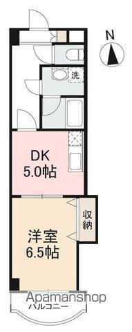 アレスト101(1DK/3階)の間取り写真