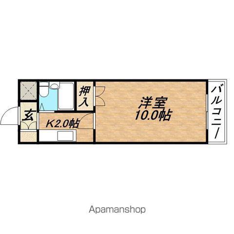 フォレスト158(1K/3階)の間取り写真