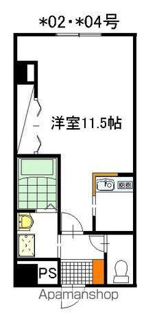グランラヴィーヌ(ワンルーム/5階)の間取り写真