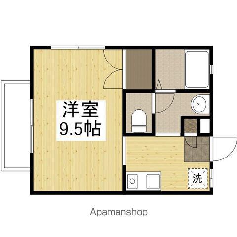 グランデール(ワンルーム/2階)の間取り写真