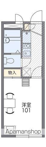 レオパレスベルコート(1K/2階)の間取り写真