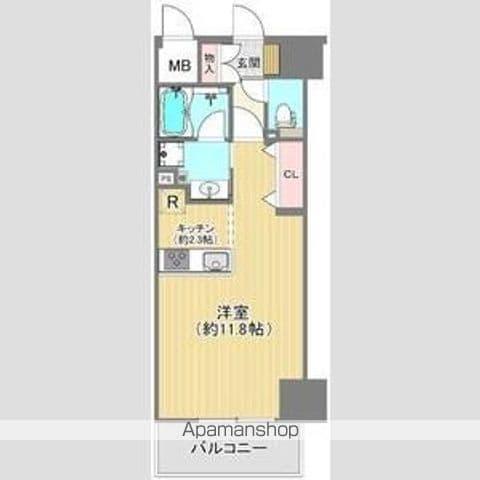 フェリズ横浜関内(ワンルーム/5階)の間取り写真