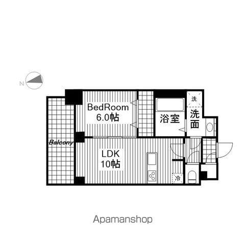 RICHEDOR古出来(1LDK/3階)の間取り写真