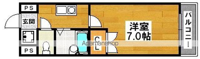 コスモコート大南(1K/2階)の間取り写真