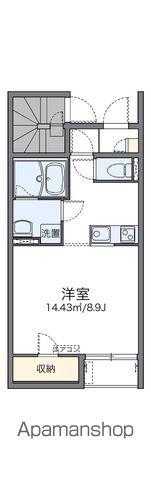 レオネクストルーエ キフネ(1K/1階)の間取り写真