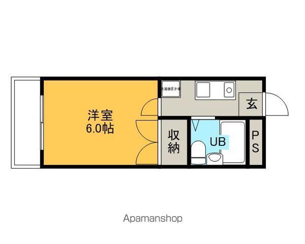 パレスグリーミー(1K/1階)の間取り写真