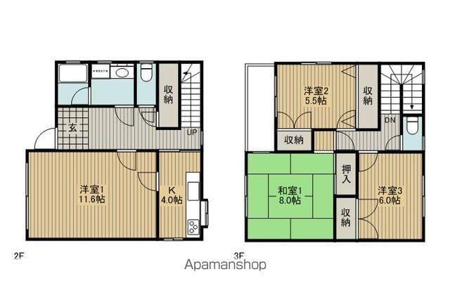 REGENTSPARK(4K/2階)の間取り写真