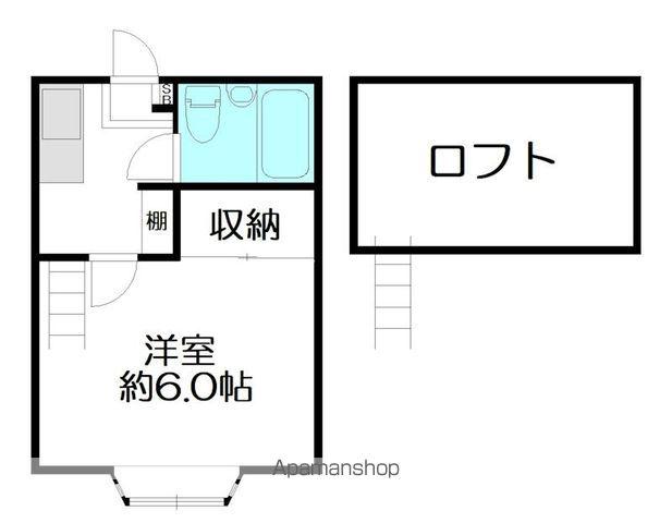 PATIO22(1K/1階)の間取り写真
