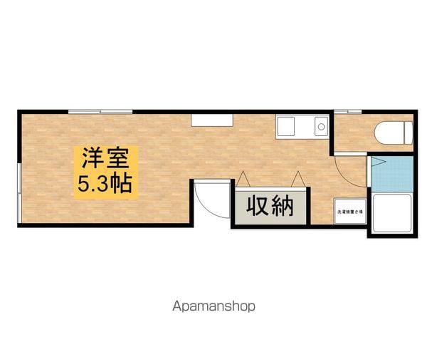 スズキハイツ(ワンルーム/1階)の間取り写真