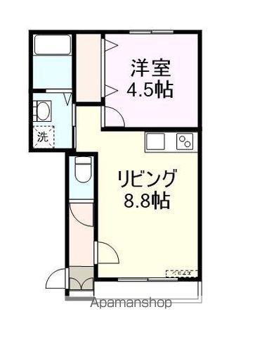 POSH(1LDK/2階)の間取り写真