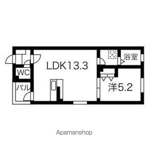 TRY Ⅱ 柳川(1LDK/1階)の間取り写真