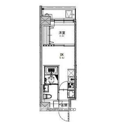 S-RESIDENCE両国SEREA(1DK/2階)の間取り写真