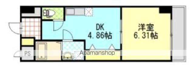 イマサモルゲン弐番館(1DK/4階)の間取り写真