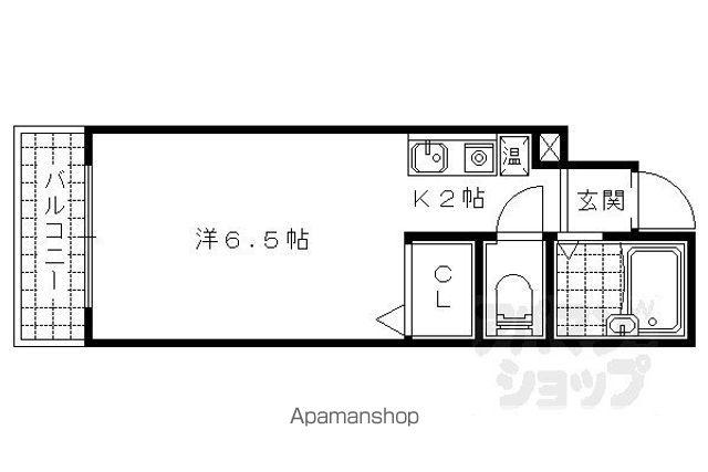 アークみささぎ(ワンルーム/4階)の間取り写真