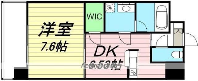 HILLSIDEVILLAGE(1DK/4階)の間取り写真