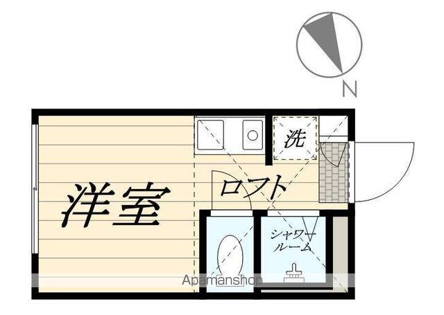 SHANTI CASA四谷若葉(ワンルーム/1階)の間取り写真