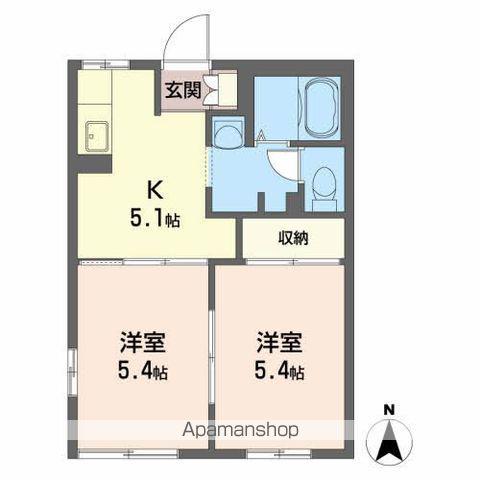 ディアスT&Y(2K/1階)の間取り写真