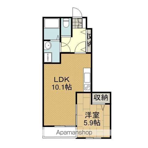 ラ・フォレスタ M&Y(1LDK/1階)の間取り写真