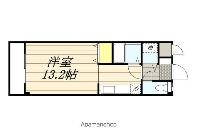 プレアール東合川(1K/1階)の間取り写真