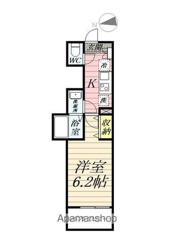 MELDIA高座渋谷Ⅳ(1K/3階)の間取り写真