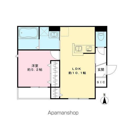 RIO HIERRO リオフィエイロ(1LDK/1階)の間取り写真