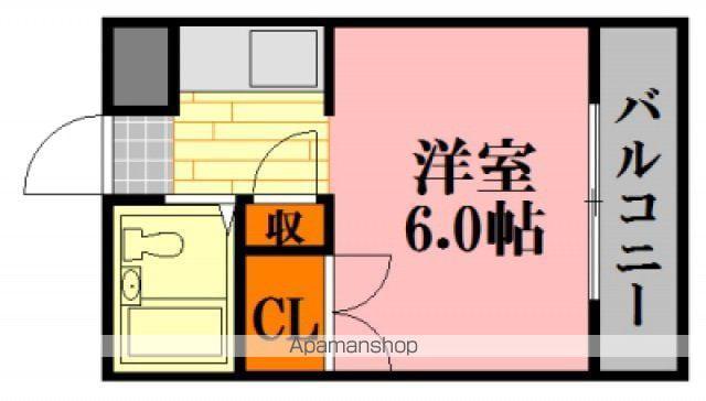 グリーンハイツ落合Ⅰ(ワンルーム/4階)の間取り写真