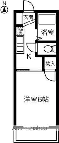 オスカーハイツ(1K/2階)の間取り写真