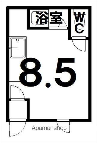 サンメイクハイツ(ワンルーム/1階)の間取り写真