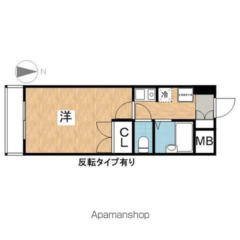 プロビデンス桜山(1K/2階)の間取り写真