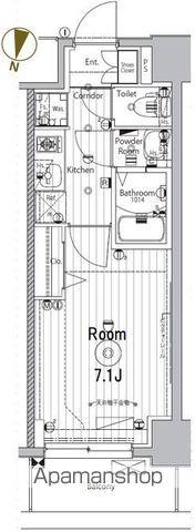 メイクスデザイン名駅南(1K/11階)の間取り写真