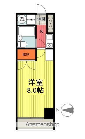 エリートイン松木(1K/3階)の間取り写真
