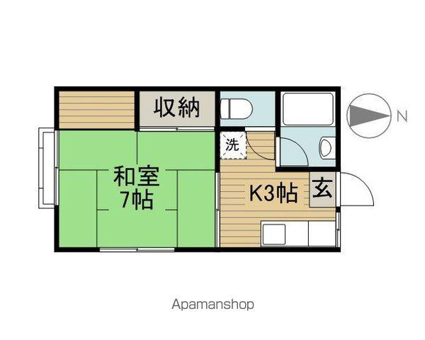 コーポやよい(1K/2階)の間取り写真