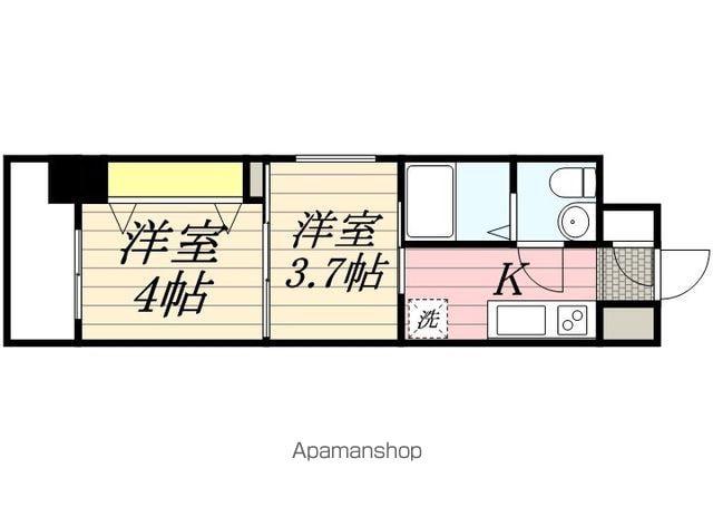 リファレンス博多駅前(2K/2階)の間取り写真