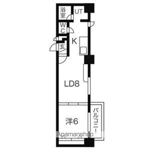 パークヒルズOM中央12(1LDK/3階)の間取り写真