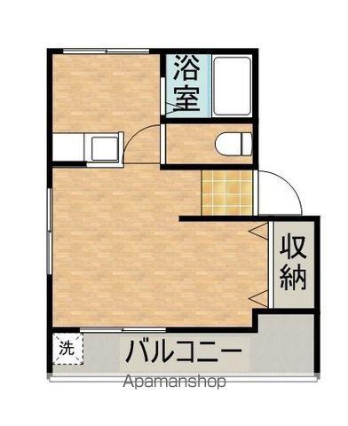 光ハイツ(1K/2階)の間取り写真