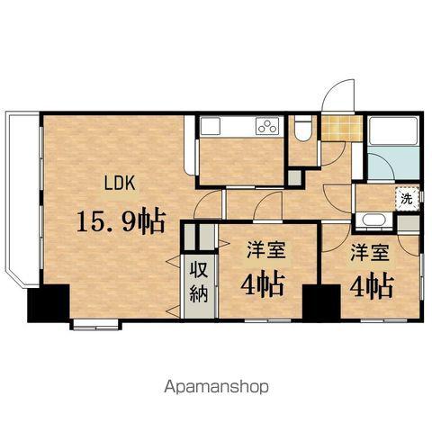 ヴィラージュ高幡不動(2LDK/2階)の間取り写真