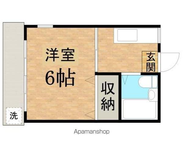 シーズンズひまわり(1K/1階)の間取り写真