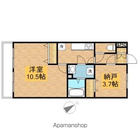 リブリ・百合ヶ丘(1K/1階)の間取り写真