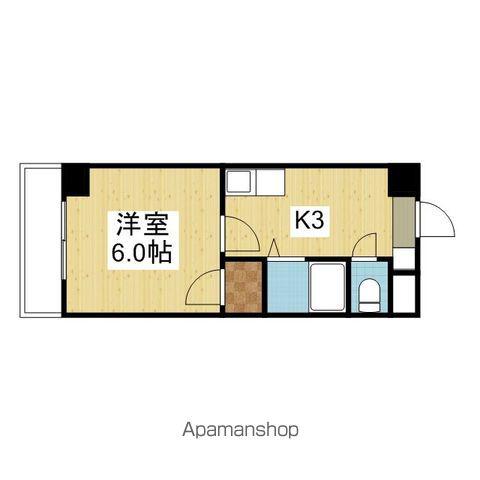ロイヤルハイツ清水町(1K/3階)の間取り写真