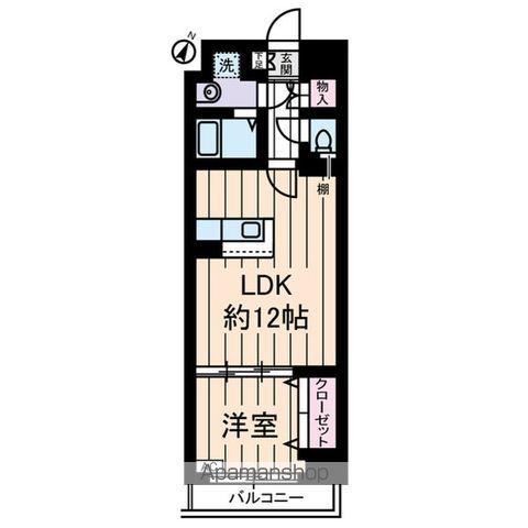 YAYOI COURT(1LDK/4階)の間取り写真