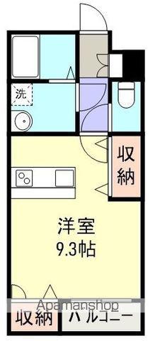 REGALO(ワンルーム/1階)の間取り写真