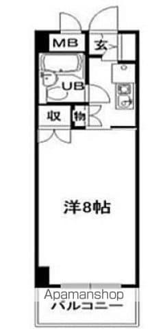 井口クインズコート(1K/2階)の間取り写真